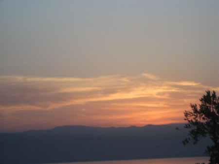 Por do sol Monte Nebo, Jordânia